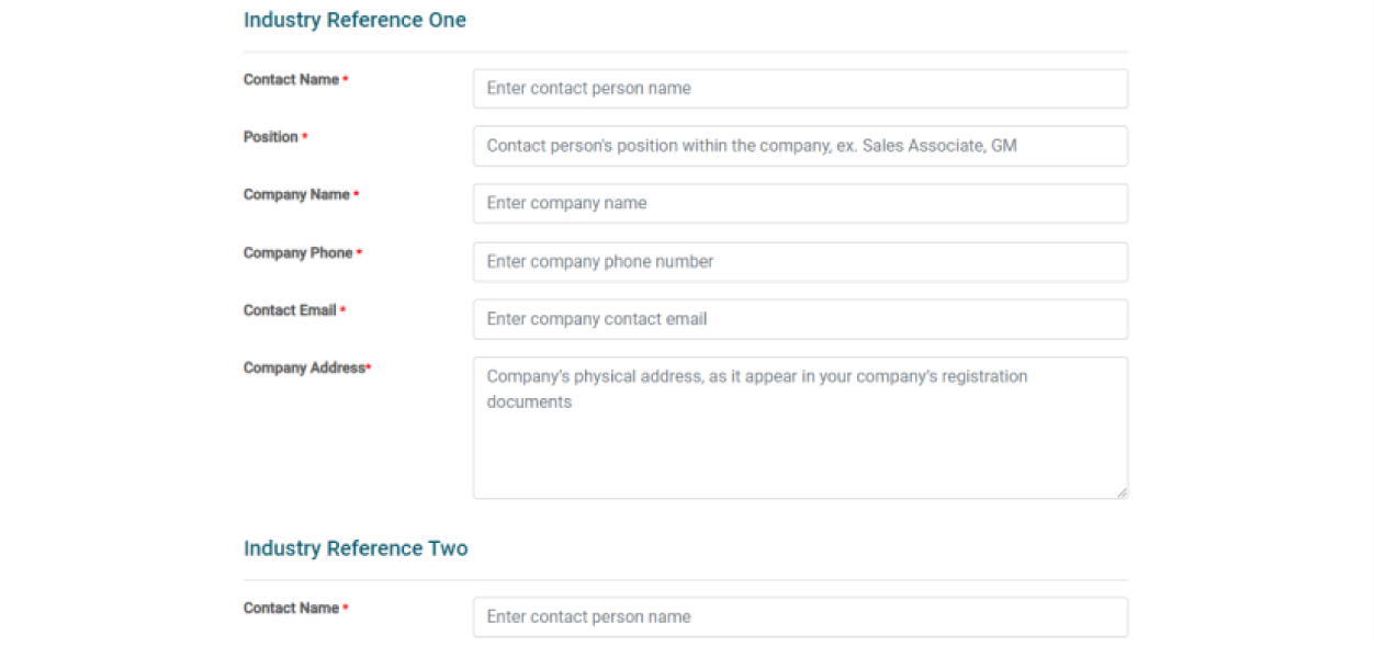 Update your company information