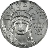 PLATINUM EAGLE $50 - 1/2 OUNCE (1997-2008)