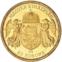  HUNGARY GOLD 20 KORONA (1892-1914)