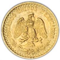  Mexico Gold 2 Peso (1919-1947)