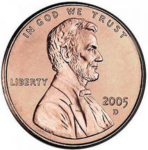 Lincoln Memorial Cent Small Cents - Copper Plated Zinc Penny (1982-Present)