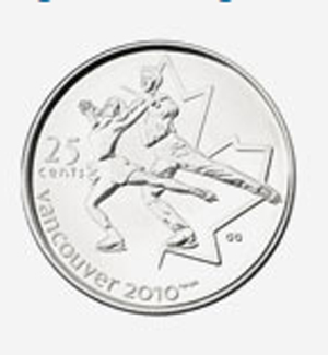 25 cents 2008 - Figure Skating Elizabeth II