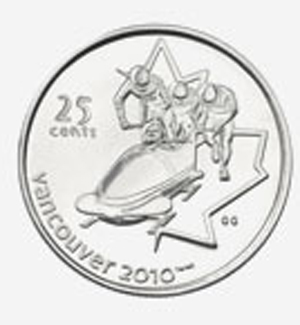 25 cents 2008 - Bobsleigh Elizabeth II