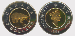 2 dollars 1999 - Nunavut Elizabeth II