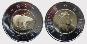 2 dollars 2006 - 10th Anniversary Elizabeth II
