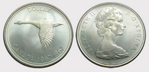 1 dollar 1967 Elizabeth II