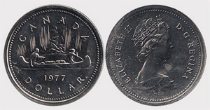 1 dollar 1977 - Attached Jewel Elizabeth II