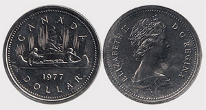 1 dollar 1977 - Detached Jewel Elizabeth II