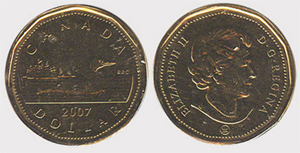 1 dollar 2007 Elizabeth II