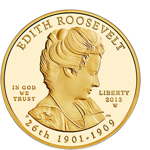 2013 First Spouse Series One-Half Ounce Gold Proof Coin -  Edith Roosevelt (1CC)