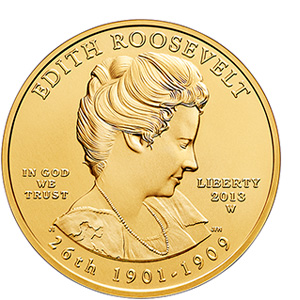 2013 First Spouse Series One-Half Ounce Gold Uncirculated Coin - Edith Roosevelt (1CD)