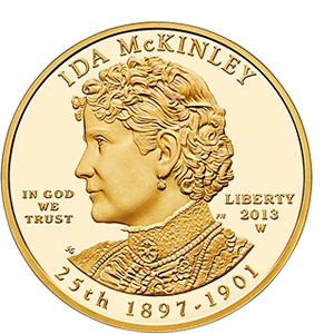 2013 First Spouse Series One-Half Ounce Gold Proof Coin - Ida McKinley (1CA)