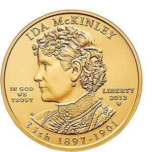 2013 First Spouse Series One-Half Ounce Gold Uncirculated Coin - Ida McKinley (1CB)