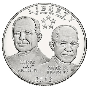 2013 5-Star Generals Commemorative Coin Program Proof Clad Half-Dollar (5G5)