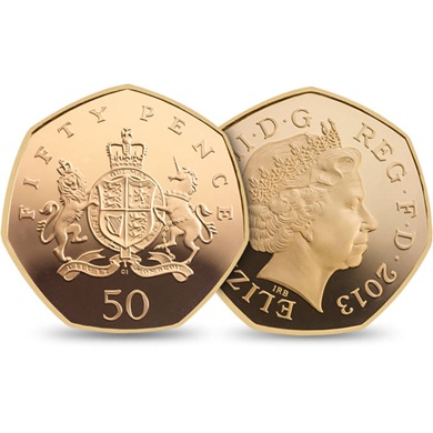 The 2013 Christopher Ironside 50p Gold Proof Coin