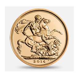 The Half -Sovereign 2014 Brilliant Uncirculated coin