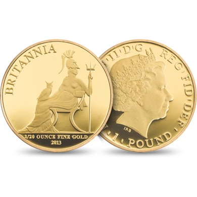 2013 Britannia Twentieth-Ounce Gold Proof Coin