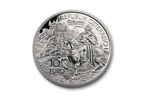2009 Austria 10 Euro Slvr Richard The Lionheart Proof