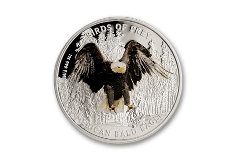 2013 Niue 1-oz Silver Birds Of Prey Bald Eagle Proof