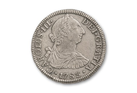 1783 Spanish 2 Reales NGC GENUINE El Cazador coin