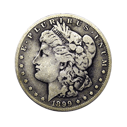 1899 Morgan Silver Dollar coin