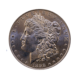 1898 Morgan Silver Dollar coin