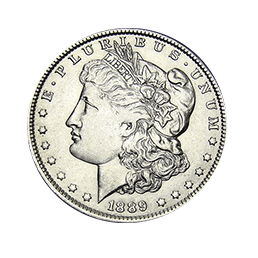 1889 Morgan Silver Dollar coin