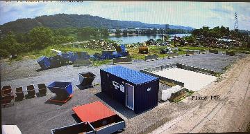 Panoramic view of new yard