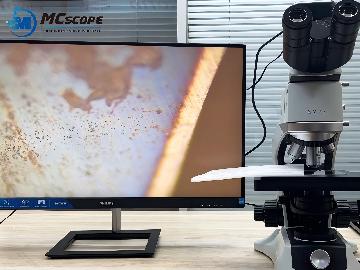 Metallurgical microscope used for microstructure analysis and material evaluation