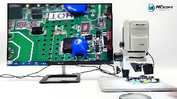 4K autofocus microscope for electronics inspection and surface evaluation