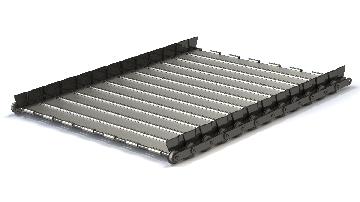 Replacement Hinged Steel Conveyor Belt In Custom Sizes
