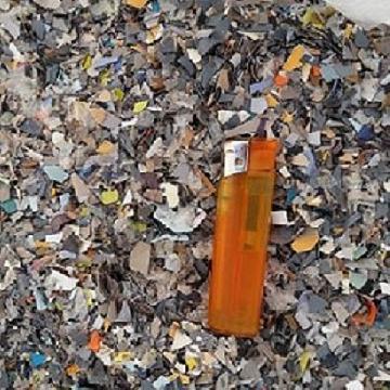 pvc foglia macinato floreale mixed color Basplastic di P. Bas Pordenone Udine Pvc e Pet foglia macinato regrind sheet