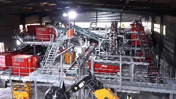 WEEE recycling installation