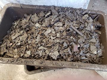 Shredded car battery plastic PP