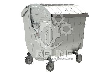 Galvanized Wheelie Bins