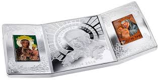 Unusual Triptych Silver Coin Honoring Pope John Paul II Canonization Released