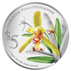 Singapore Releases 2014 Native Orchids of Singapore Coins