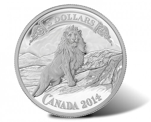 Royal Canadian Mint Introduces 2014 $5 Lion on the Mountain Silver Coin 