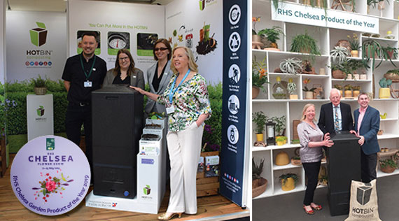DS Smith Plastics HOTBIN Mini Composter Wins Product of the Year 2019 Award at Prestigious RHS Chelsea Garden Event.