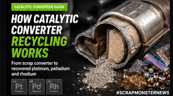 How Catalytic Converter Recycling Works: From Scrap Converter to Recovered Platinum, Palladium and Rhodium