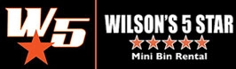 Wilsons 5 Star Mini Bin Rental