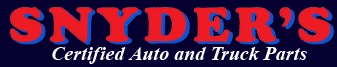 Snyders Used Auto & Truck Parts