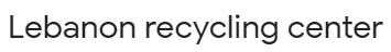 Lebanon recycling center Logo