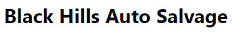 Black Hills Auto Salvage Logo