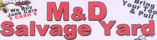 M&D Salvage Yard Logo