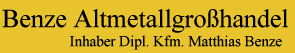 Benze Altmetallgroßhandel Logo