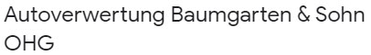Autoverwertung Baumgarten & Sohn OHG Logo