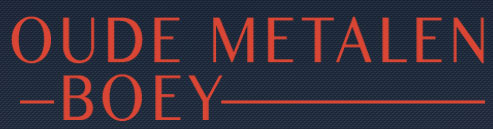 Oude metalen Boey Logo