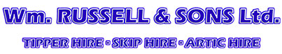 W M Russell Skip Hire Logo
