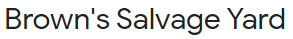 Browns Salvage Yard Logo